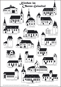 Plakat Kirchen im Oberen Geiseltal